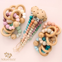 Crescent Moon Dummy Clip and Teether set - bundle and SAVE!