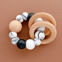 LUNA rattle teether - The Monochrome Edit