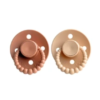 CMC Bubble Dummies - Terracotta & Croissant