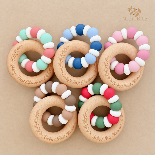 CANDY STRIPE Christmas Teether